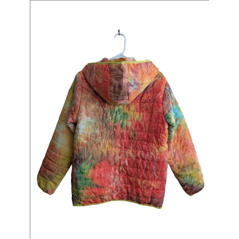 Unisex Juniors Alexa Rae Puffer Jacket XL (18) Multi-color Tie-Dye - Picture 4 of 7